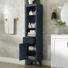 Load image into Gallery viewer, Tall Bathroom Storage Cabinet With Adjustable Shelves And 1 Drawer &amp; Door
