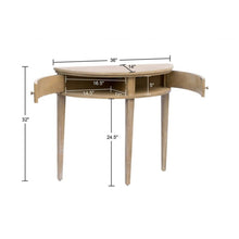 Load image into Gallery viewer, Vintage Inspired Storage Console Table With Fluted Doors
