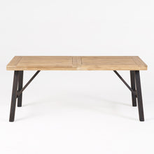 Load image into Gallery viewer, Outdoor Dining Set With 2 Bench And 1 Dining Table - Light Brown
