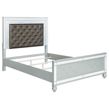 Load image into Gallery viewer, Arabesque - 4 Piece Queen Bedroom Set With LED Headboard - Silver
