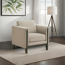 Load image into Gallery viewer, Fisher - Upholstered Panel Arm Accent Chair - Taupe
