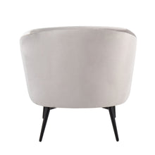 Load image into Gallery viewer, Claire - Contemporary / Glam Chair - Black / Silver
