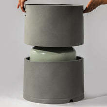 Load image into Gallery viewer, Propane Tank Cover Round Tank Holder Hide Away Side Table - Gray
