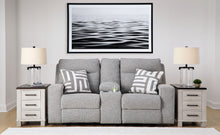 Load image into Gallery viewer, Biscoe - Power Reclining Loveseat With Console /Adj Headrest - Pewter
