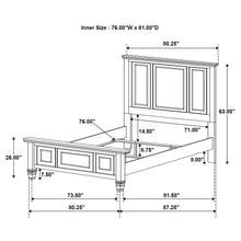 Load image into Gallery viewer, Dennis - 4 Piece Eastern King Bedroom Set - Cream White
