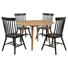 Load image into Gallery viewer, Finley - 5 Piece Dining Set With Round Table And Spindle Back Chairs
