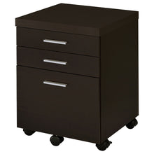 Load image into Gallery viewer, 3 Drawer File Cabinetб Compact Office Storage For Home - Brown
