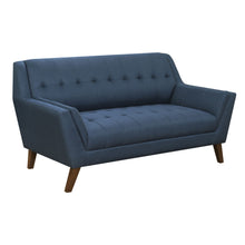 Load image into Gallery viewer, Loveseat - Blue - Fabric
