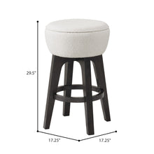 Load image into Gallery viewer, Backless Bar Stools With Soft Cushion (Set of 2) - Brown
