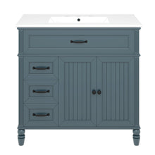 Load image into Gallery viewer, Bathroom Vanity With Sink, Freestanding Cabinet &amp; Drawers
