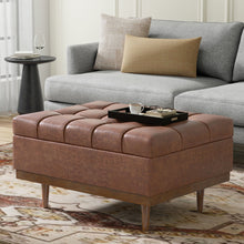 Load image into Gallery viewer, Mariah - Upholstered Lift Top Table Storage Ottoman

