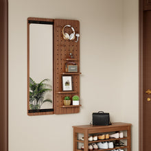 Load image into Gallery viewer, Wall Mounted Full Length Mirror With Shelf And Hook
