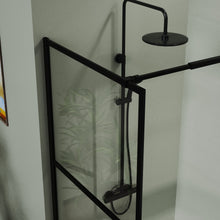Load image into Gallery viewer, Shower Screen Door Walk In Wet Room, 3 Panel Style - Black
