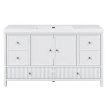 Load image into Gallery viewer, Bathroom Vanity With Separate Sink, Soft Close Doors And 4 Drawers
