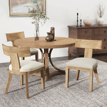 Load image into Gallery viewer, Contemporary Fabric Upholstered Side Dining Chairs Set With Curved Back
