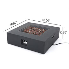 Load image into Gallery viewer, Modern 50, 000 Btu Square Fire Table With Propane Tank
