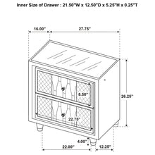 Load image into Gallery viewer, Mika - 2 Drawer LED Nightstand With USB
