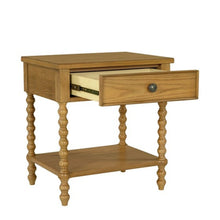 Load image into Gallery viewer, Traditional Durable Nightstand Table With Drawer And Shelf

