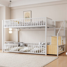 Load image into Gallery viewer, Bunk Bed With Storage Ladder, Compact Design
