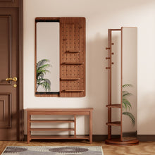 Load image into Gallery viewer, Wall Mounted Full Length Mirror With Shelf And Hook
