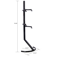 Load image into Gallery viewer, Indoor Bike Rack Stand For 1 - 2 Bicycles With Adjustable Arms - Black
