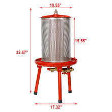 Load image into Gallery viewer, Hydraulic Fruit Wine Apple Press 5.3 Gallon / 20L For Wine Cider Making - Red
