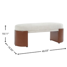 Load image into Gallery viewer, Upholstered Indoor Dining Bench
