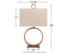 Load image into Gallery viewer, Mahala - Metal Table Lamp  - Antique Gold Finish
