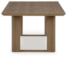 Load image into Gallery viewer, Serene Bay - Rectangular Dining Table With Umbrella Option - Dark Brown
