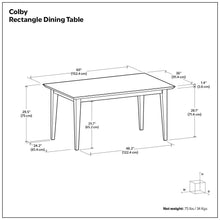 Load image into Gallery viewer, Colby - Dining Table, Contemporary
