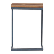 Load image into Gallery viewer, C Shaped End Table With Iron Base And Fir Wood To

