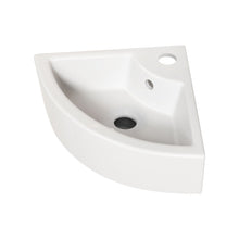 Load image into Gallery viewer, Triangle Corner Sink For Bathroom - Milk White
