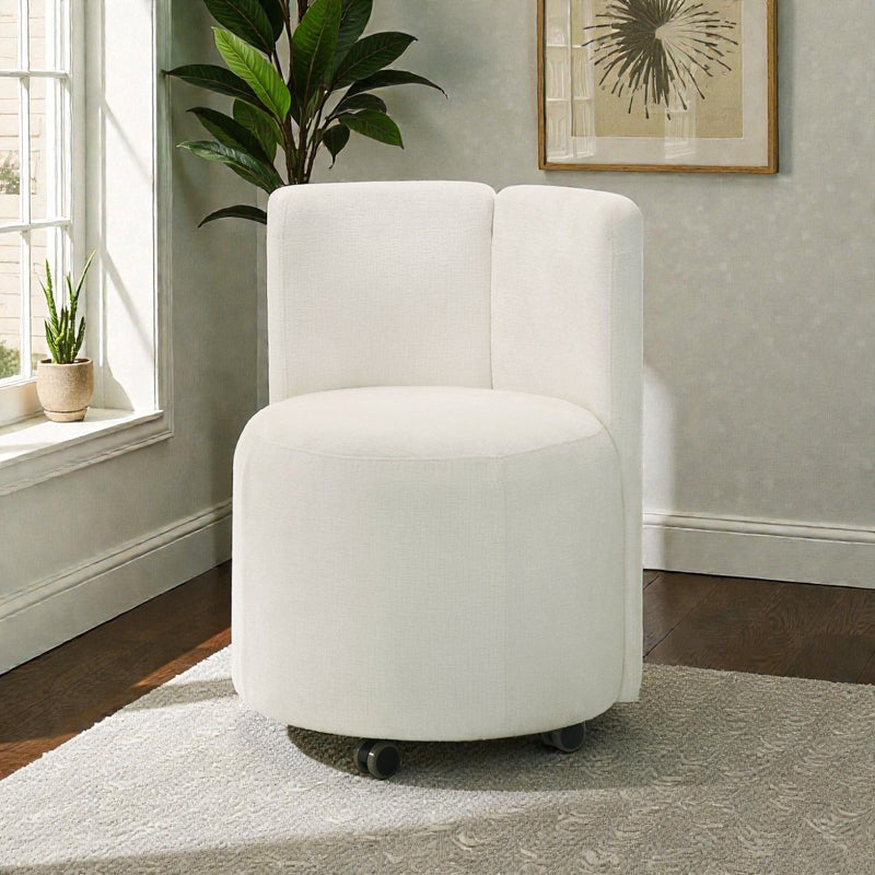 Side Chair With Swivel (Set of 2) - White