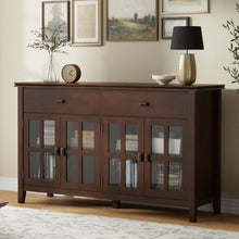 Load image into Gallery viewer, Artisan - Large 4 Door Sideboard Buffet - Russet Brown
