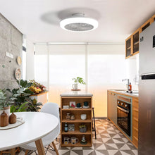 Load image into Gallery viewer, Bladeless Ceiling Fan With Light And Remote Control - White
