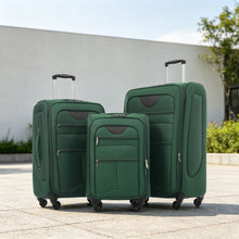 Load image into Gallery viewer, Softside Luggage Expandable 3 Piece Set Upright Spinner Lightweight Suitcase
