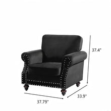 Load image into Gallery viewer, Upholstered Accent Armchair With Turned Legs For Living Room
