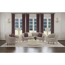 Load image into Gallery viewer, Saanich - Upholstered Curved With Plump Accent Pillows - Beige
