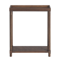 Load image into Gallery viewer, Narrow Side End Tables With Shelf (Set of 2) - Chestnut
