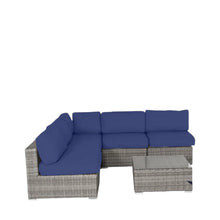 Load image into Gallery viewer, Seating Set With Cushions Handcrafted Wicker Design
