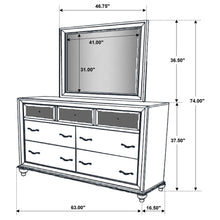 Load image into Gallery viewer, Randall - 7 Drawer Dresser With Mirror - White
