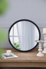 Load image into Gallery viewer, Circle Wall Mirror With Wooden Frame, Wall Mirror For Living Room
