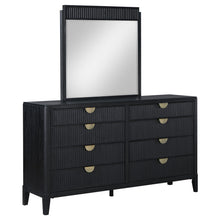 Load image into Gallery viewer, Ennis - 8 Drawer Dresser With Mirror - Black
