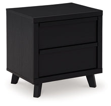 Load image into Gallery viewer, Danziar - Two Drawer Night Stand - Black
