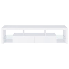 Load image into Gallery viewer, Lance - 2 Drawer TV Stand With Shelves - Gloss White
