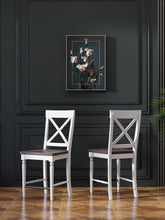 Load image into Gallery viewer, 24" Tall Bar Stools (Set of 2) - Brown / White
