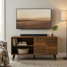 Load image into Gallery viewer, Amidon - TV Stand, With 2 Storage Shelves And 1 Cabinet
