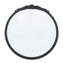 Load image into Gallery viewer, Round Hand Carved Rose Antique Mirror Frame, Wall Mirror For Live Space
