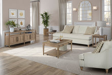 Load image into Gallery viewer, Loveseat Reversable Cushion With 2 Pillows - Off White

