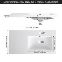 Load image into Gallery viewer, Bathroom Vanity Top With Integrated Sink
